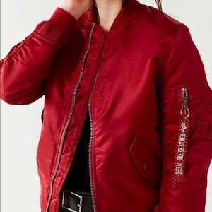 Red Alpha Industries Bomber